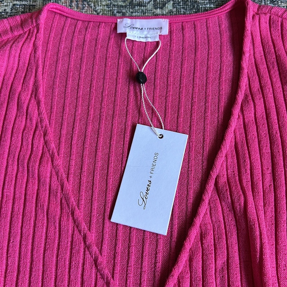 New Revolve Lovers + Friends wrap style sweater - Picture 2 of 3